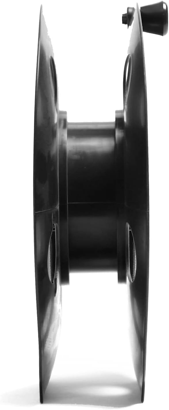 Cord Storage Reel Easy to Use with Center Rotating Handle 100 Feet (Black)