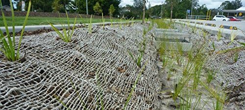 AK Trading CO. Jute Erosion Control, Soil Saver Mesh Blanket - 48" Wide x 5 Yards (15 feet Long) - 60 Sq. Ft. Coverage