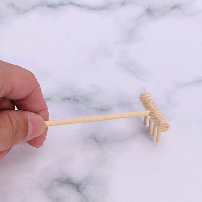 YARNOW 48 Pcs Mini Zen Mini Zen Garden Rake Sand Tray Rake Sandbox Sand Rakes Bamboo