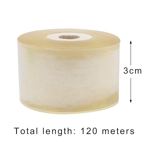 Pengxiaomei 2 pcs Grafting Tape, Stretchable Garden Grafting Tape Plants Repair Tapes Clear Floristry Film for Floral Fruit Tree and Poly Budding Tape 1.2Inch(Green,Yellow)