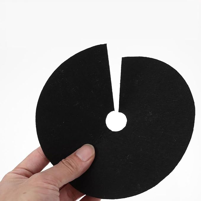 LIOOBO 30Pcs Non Woven Fabric Control Mat Garden Protection Disc for Cabbage Breathable Root Barrier Sheet Tree Mulch Mat