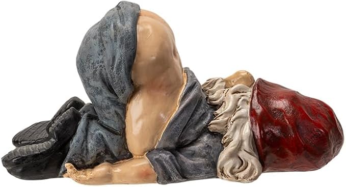 Pacific Giftware Drunken Gnome, Drunken Mess Gnome, Funny Drunken Garden Gnome
