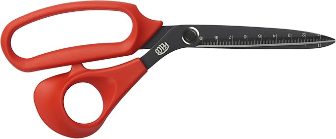 FELCO 455 Floral Scissors – 8.97" Non-Stick Stainless Steel Shear for Flower Arranging & Crafting | Flower Scissors for Cutting Fresh Flowers | Floral Shears with Handle, Blade Ruler | Ergo Right Hand