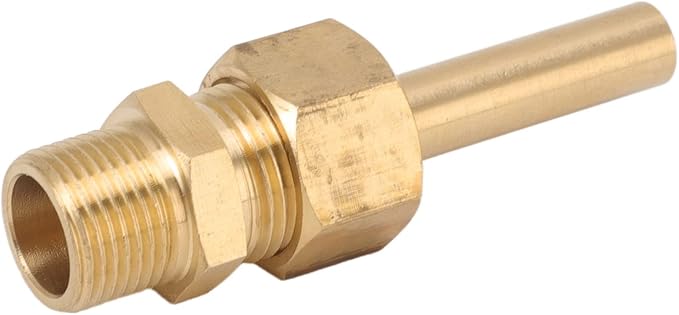 Water Fountain Nozzles, Pure Copper Large Hexagonal Direct Jet Nozzle with Male Thread, Water Fountain Nozzles, for Garden Ponds Amusement Parks Museum, Copper, G3/8