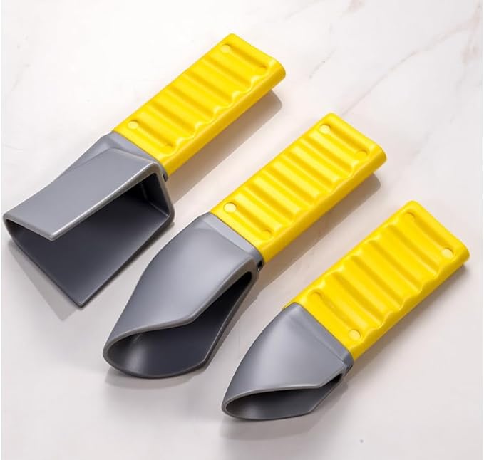 Drywall Corner Tool, 3-in-1 Drywall Tools for Outside Inside Corner, Corner Bead Tool with TPU Flexible Head & ABS Nylon Handle, Professional Round Corner Tool for Bullnose Trim Gauge & Finishing