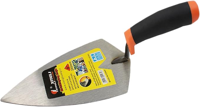 4-Pack Brick Trowel Set, 6" & 7" & 8" & 9" Pointing Trowel Set Gauging Trowel Set with Soft Grip,Masonry Hand Tool Margin Trowel for Brickwork, Blockwork, Stonework, Masonry ﻿ (Pointed End)