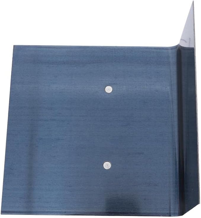 MARSHALLTOWN Blue Steel Step Tool, Nose Tool, 6 x 6 x 3 Inch Blade Size, 1/2 Inch Radius, 90-Degree Angle, Resilient DuraSoft Handle, Prevent Cracking in Concrete, 175BD