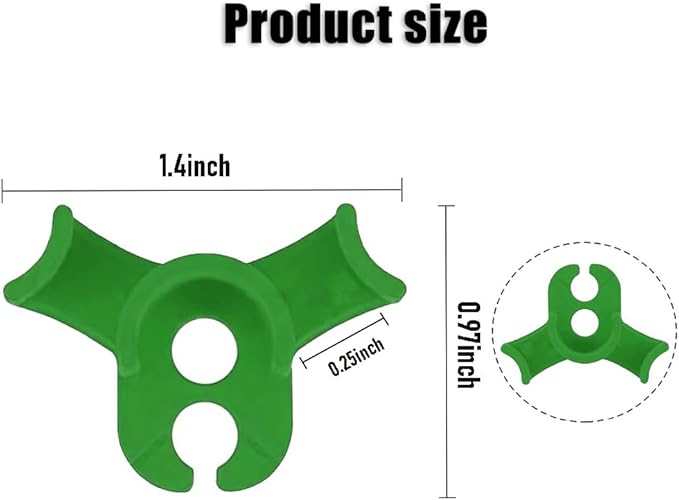 Booge 40 Pcs Low Stress Training Clips, 90 Degrees Plant Trainer Bud Plant Bender Plant Training Clips Bud Bender for Plant Gardening - White and Green