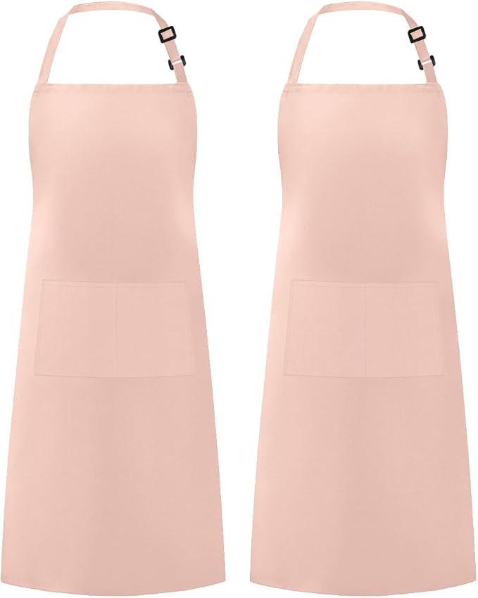 Syntus Apron for Men Women, Adjustable Cooking Kitchen Chef Aprons with 2 Pockets