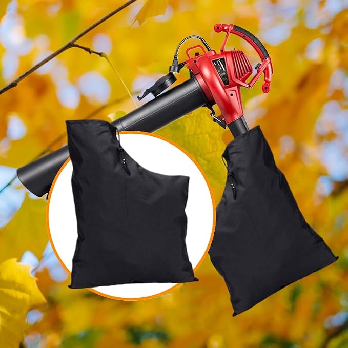 3 Pack Replacement Leaf Vacuum Bags, 29"x20" Heavy Duty Collection Dump Bag, Adjustable Drawstring Universal Fit for Most Leaf Blower Vacuum, Outdoor Yard Work Accessories