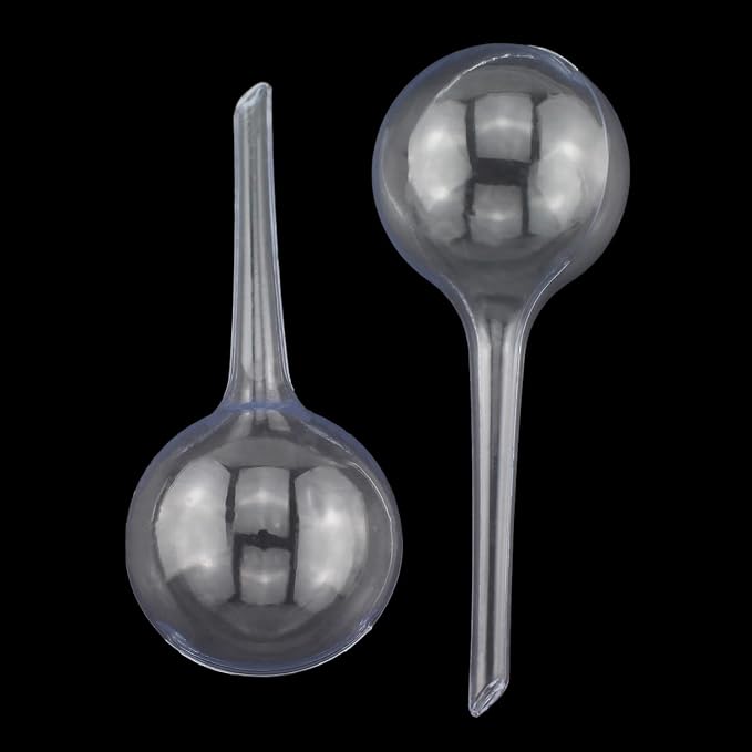 10PCS Transparent PVC Plant Watering Ball 13x5cm Flower Watering Bulb Suitable for Potted Plants Hanging Baskets Office