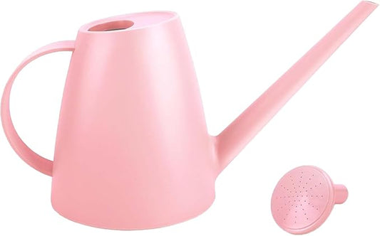 Watering Can,Long Spout Water Cans for Indoor and Outdoor Garden,Plants Water Cans for Flower & shrubs - 1.8L/1/2 Gallon (Pink)