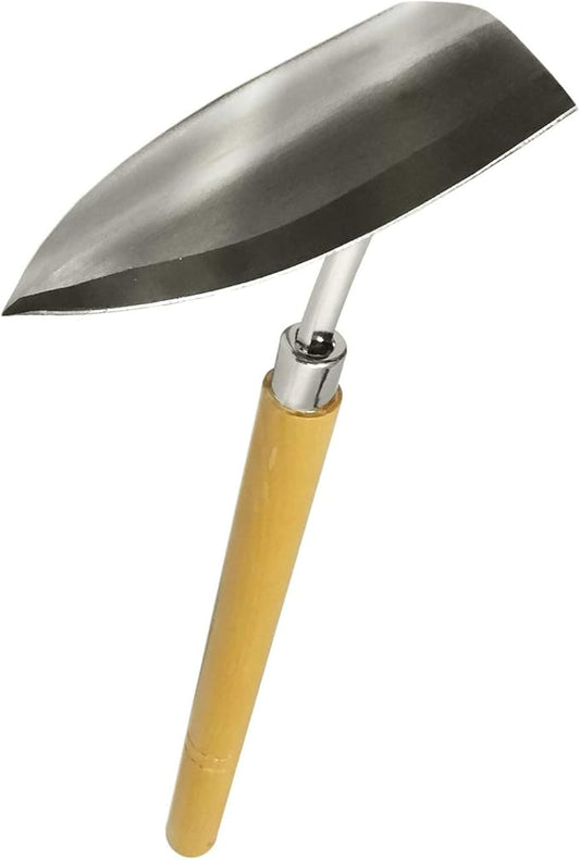 Japanese Stainless Steel Triangle Hoe – Made in Japan Hand Weeding Tool, Sharp Durable Garden Hoe with Ergonomic Grip