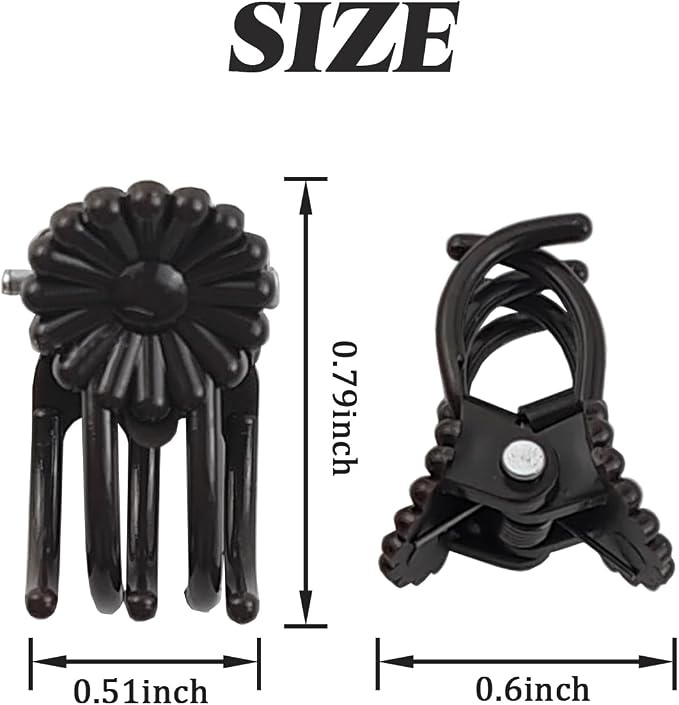GXXMEI 400PCS Plant Clips, Orchid Clips Plant Orchid Support Clips Flower and Vine Clips for Supporting Stems Vines Grow Upright Dark Brown