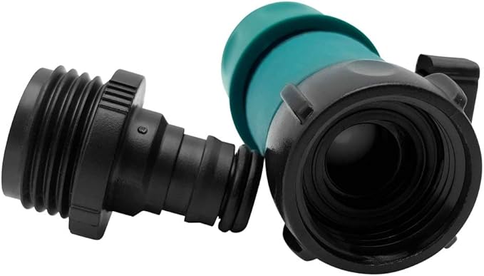 Plastic Garden Hose Quick Connect with Shutoff Valve Set Male and Female, 3/4” Quick Connectors with Valve for Water Hose Coupling, Quick Release Kit Hose Fittings and Adapters (5 Sets/ 10 Pc)