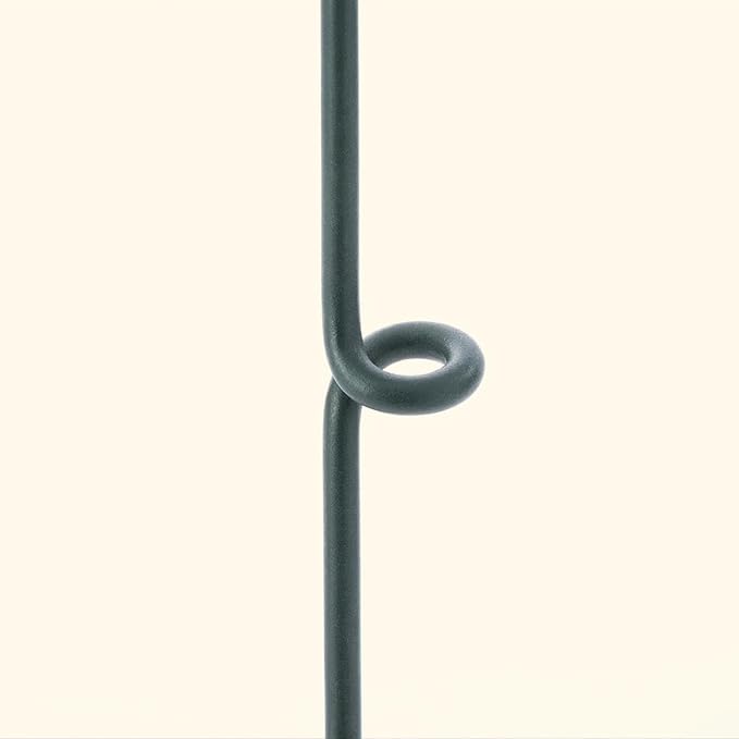 6 Pack Plant Support Stakes, Wavy Metal Garden Plant Stake, Peony Cages and Supports, 10"(W) x 30" (H) Flower Support Ring for Peonies, Hydrangea