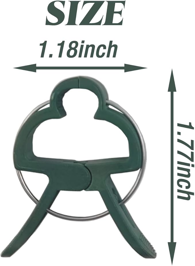 GXXMEI 100PCS Plant Clips Garden Clips for Tomato Cage, Tomatoes Clips Plant Support Clips for Bamboo Stakes, Climbing Plants, Vines, Gentle Plant & Flower Trellis Clips for Plant Stalks, Stems