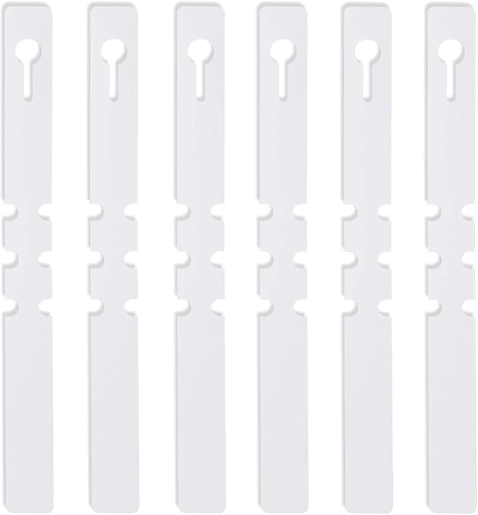KINJOEK 1200 PCS White Plant Labels, Adjustable Wrap Around Waterproof Hanging Garden Plant Tags for Identifying Various Plants, 2x20cm