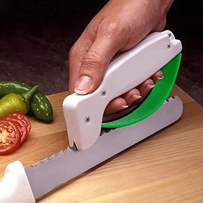 Comimark 2 pcs Portable Knife Sharpener, Scissors Blade Sharpeners Kitchen Sharpening Tools Handheld Pocket Knives Sharpener For Outdoor Garden Mini Household Pocket Steel Sharpener