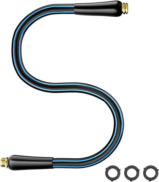 Besiter Short Garden Hose 5FT: Water Hose with Sturdy Brass Fittings - Flexible Lightweight Portable Leakproof Hose 5/8" - Hybrid Rubber Portable Hose for Garden, Car Washing, and Outdoor Cleaning