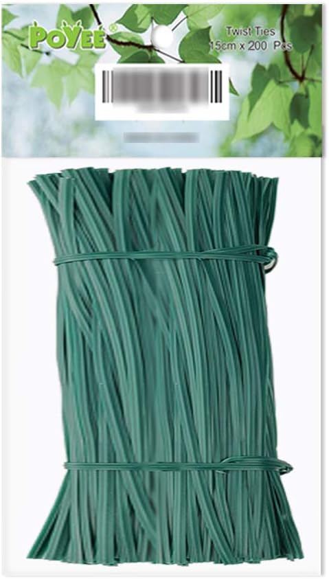 200pcs 6" 15cm Garden Twist Ties Plastic Garden Plant Support Cable Cord Ties
