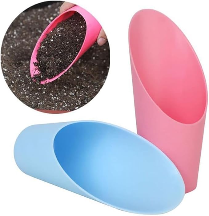 Black Bonsai Soil Scoops- Potting Scoopers Bucket Shovel- Potting Scoopers Bucket Soil Scoop Garden Soil Scoops -Bonsai, Potting, Cultivation, Weeding,Planting,Hand Tools Gardening and Lawn Care