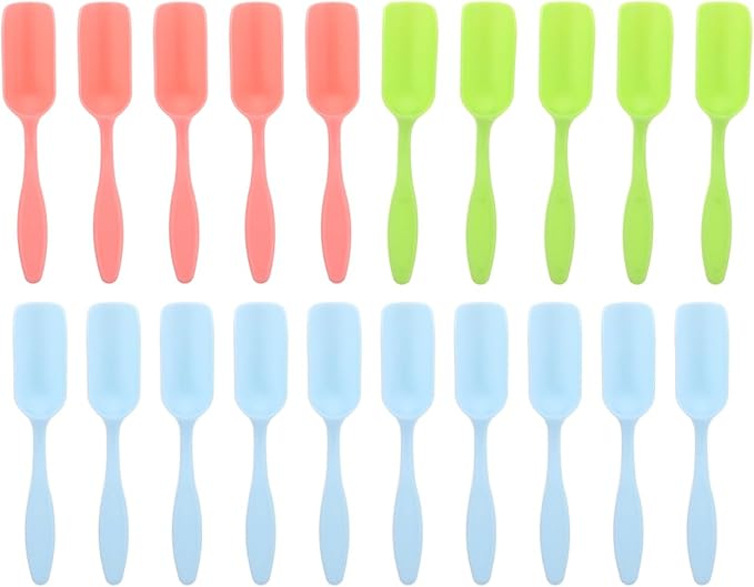 Sosoport Mini Gardening Shovels Bulk 40-Pack Portable Soil Scoop Lightweight Planting Spatula for Flowers and Garden Beds 5.90X1.96X1.18In Easy Carry and Storage