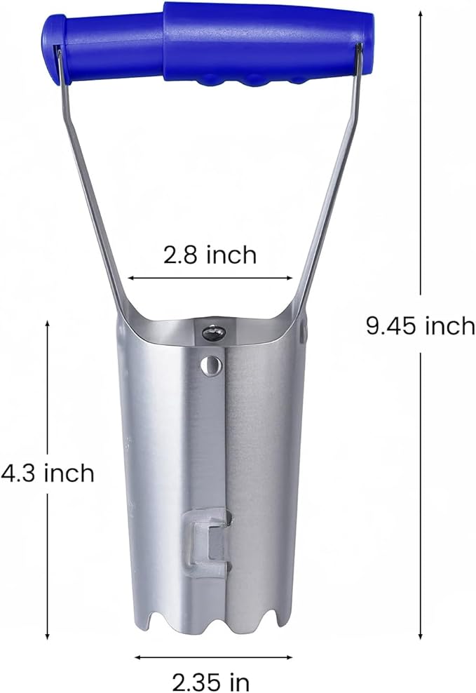 Bulb Planter Tool, Bulb Planter with Depth Markers and Bend Free for Planting Bulbs and Digging, Designed Automatic Soil Releasing Seed for Tulips, Dahlias, Daffodils