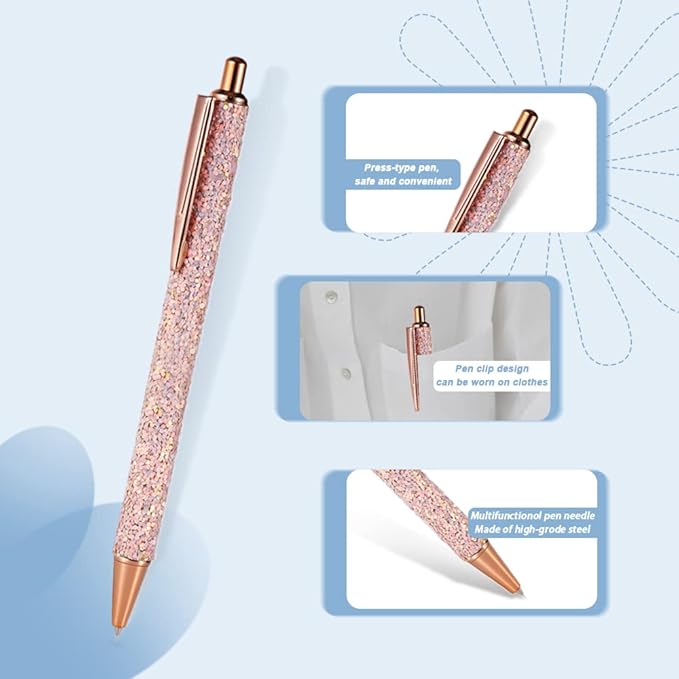 10 Sharp Weeding Pen Refills, Retractable Vinyl Refills for Air Release, Weeding Pin Refills for Craft & Car Vinyl Wrap (Style A)