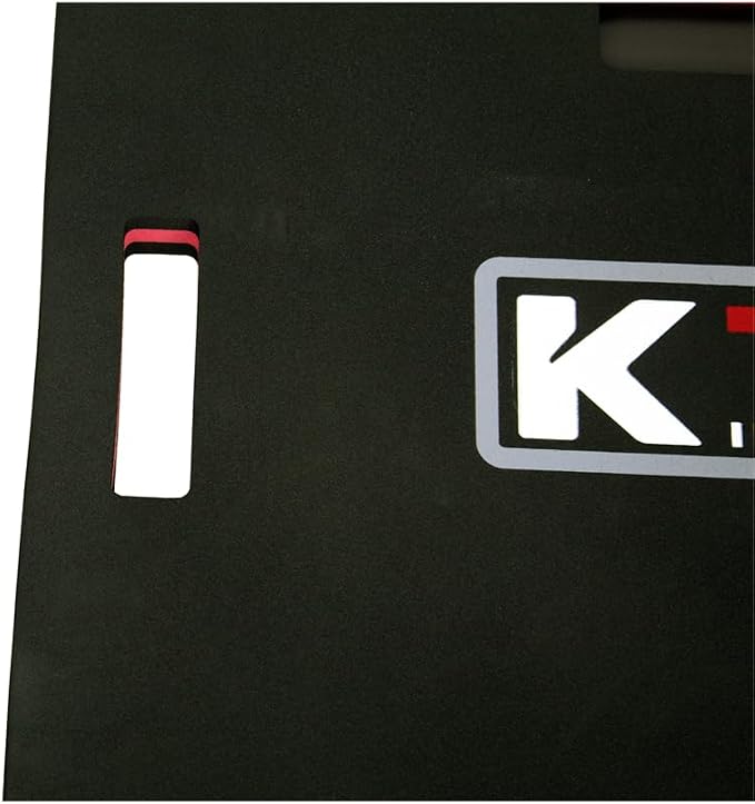 K Tool International 79400 24" X 16" Foam Kneeling Pad for Garages, Repair Shops and DIY, 1.13" Thick, Anti-Slip, Oil Proof and Solvent-Resistant, Built-in Handle, Magnetic Groove, Black/Red
