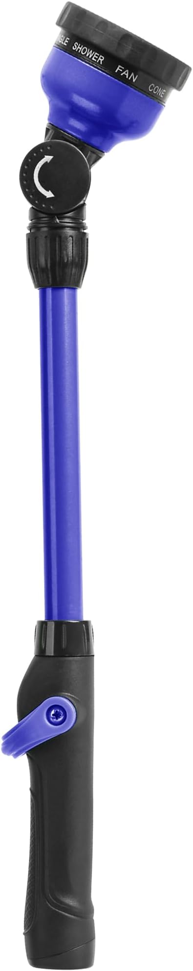 STYDDI Lightweight Watering Wand, 9-Pattern 18" Garden Watering Wand with Pivoting Head and Thumb Control, 18-inch Garden Hose Watering Lance for Container Gardens and Raised Beds, Blue
