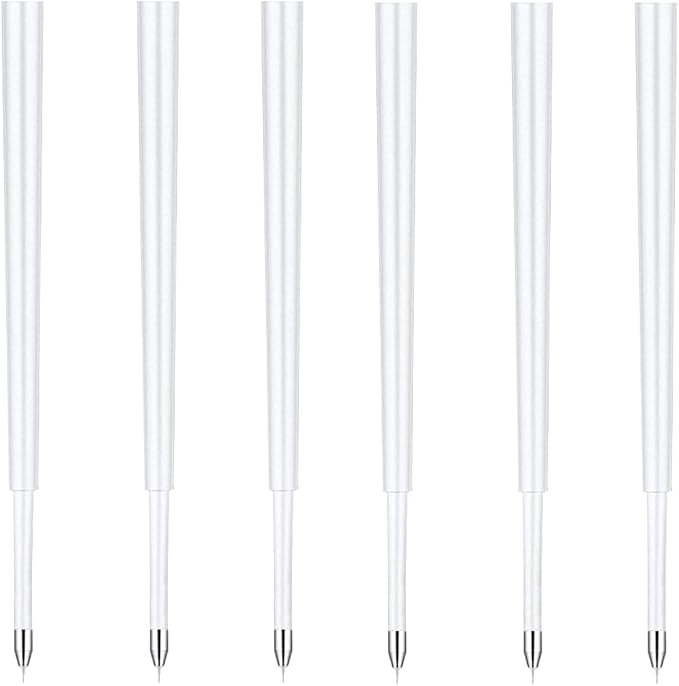 6 Pieces Weeding Pen Tool Refills for Touch Screen Series Weeding Pen Replace Air Release Tool Fine Point Pin Pen Refill Lead Cartridge Replacement Craft Vinyl Accessories(Replaced Refills, 6)