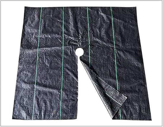 47in Premium Garden Weed Barrier Landscape Fabric Weed Barrier Fabric,Mulch mat,Mulch Ring,Tree Rings for Easy Set up and Superior Weed Control(10pcs)