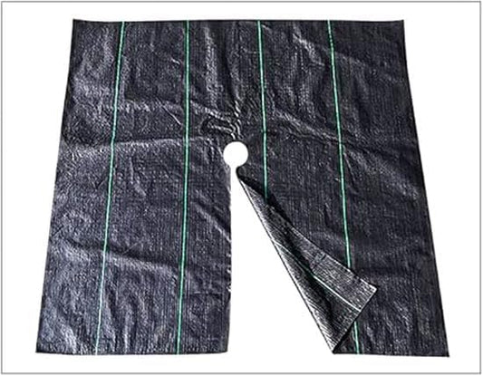 47in Premium Garden Weed Barrier Landscape Fabric Weed Barrier Fabric,Mulch mat,Mulch Ring,Tree Rings for Easy Set up and Superior Weed Control(10pcs)