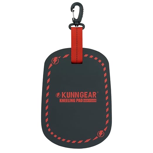 KUNN Small Kneeling Pad 9"X6.5"X1" Mini Foam Kneeing Pad with 360°Hook Heavy-Duty NBR Foam Portable Knee Mat for Working on Floors for Gardeners Plumbers Mechanics Electricians
