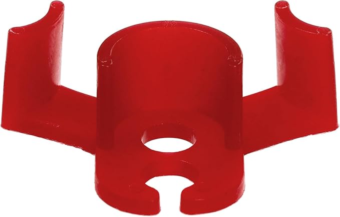 Goaste 100 Pack Plant Training Clips, 90 Degrees Plant Stem Bender, Low Stress Plant Branch Trainer Clips for Flowers, Vegetables, Plant Gardening (Circle Style,Red)
