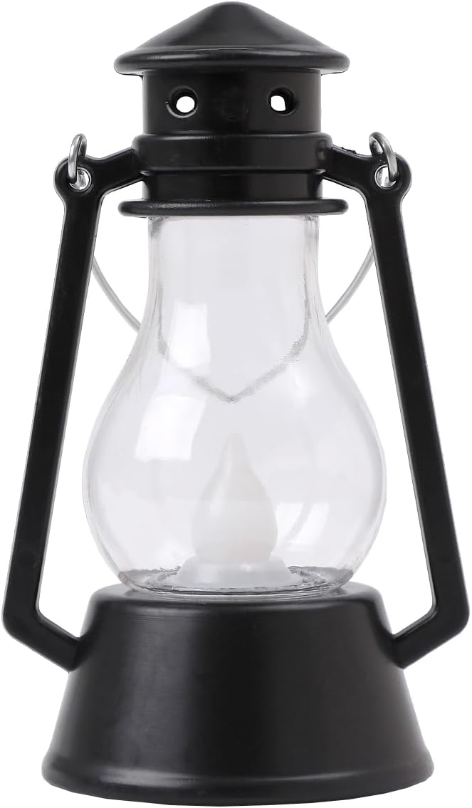 Mini Vintage Lantern Decor 12-Pcs LED Small Lanterns Indoor Decorative Outdoor Hanging Lantern Decorative Candle Lanterns Farmhouse Decor for Wedding Centerpiece,Halloween,Christmas Decorative