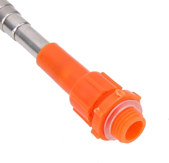 Telescopic Spray Wand, 2.6m Stainless Steel Hose Tank Sprayer Wand Extendable Watering Wand for Long Distance Greenery Irrigation Plant Sprinkle Tool for Home Garden Wide Range Fine Mist