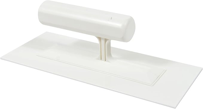Hanroy Plastic Trowel with Comfortable Grip Handle, Includes 3.6" x 8.7'' White Finishing Trowels, Lightweight Mounting, Square End, Suitable for Scrape,Plastering and Paint Walls(D2209)