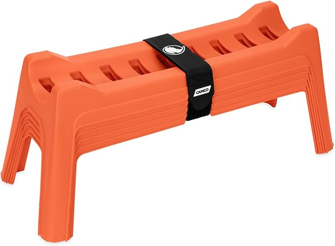 Camco Pack of 5 Rhino Nesting Durable RV Sewer Hose Support Kit for Simple and Stable Drainage Ideal Solution For Trailer Car Waste Management