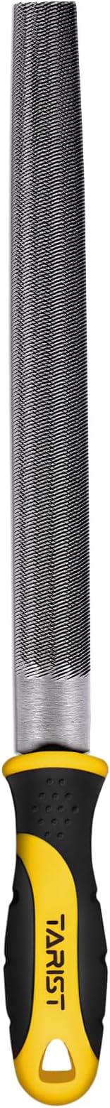 TARIST 10 inch Half Round Metal File, Professional Carbon Steel file, Tool Sharpener for Professionals and DIY