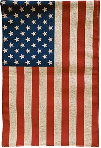 American Flag Burlap Garden Flag 12.5" x 18" Briarwood Lane