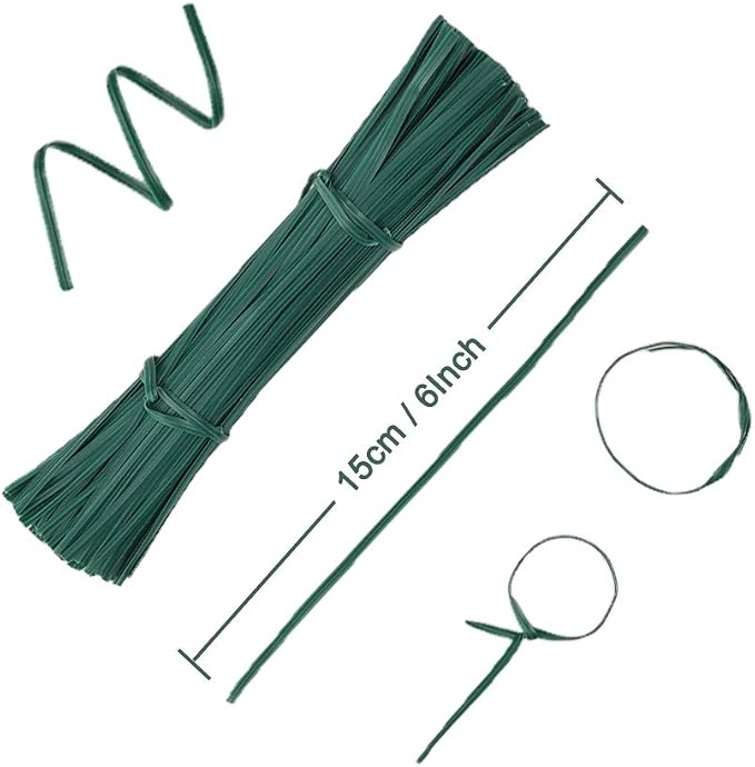 200pcs 6" 15cm Garden Twist Ties Plastic Garden Plant Support Cable Cord Ties