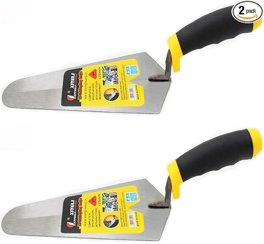 2 Pcs Masonry Margin Gauging Trowel, 7"Building Trowel Edging Wall Cement Tool, Building Products
