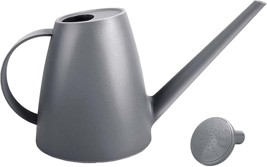 Watering Can,Long Spout Water Cans for Indoor and Outdoor Garden,Plants Water Cans for Flower & shrubs - 1.8L/1/2 Gallon (Gray)
