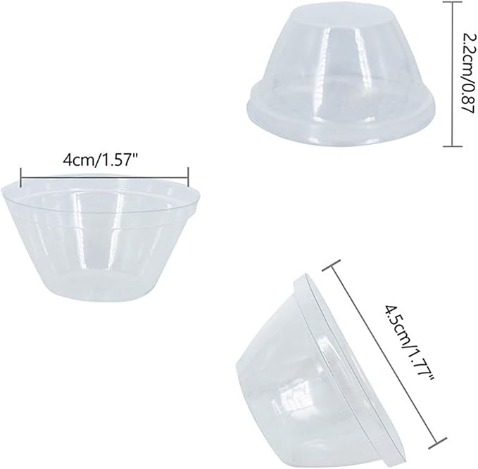 20 PCS Replacement Grow Baskets and Grow Domes Compatible with Aero Garden, Hydroponics Garden Accessories Basket Set,Plant Growing Container with Transparent Insulation Domes.