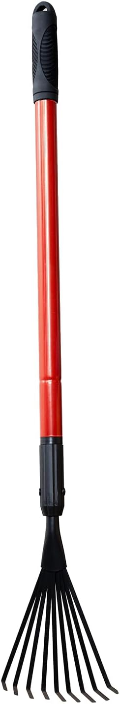 Extendable Handle Rake,Shrub Rake,for Clean up Debris Lawn Shrub Bush and Flowers