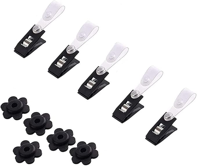 Garden Flag Rubber Stopper and Adjustable Windproof Garden Flag Clip. Advanced Lawn Flag Stopper and Yard Flag Clip, Pack of 10