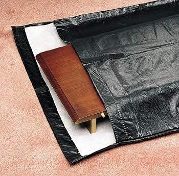 Table Leaf Storage Bag Padded, Heavy Duty Dining Table Leaf Bag, 51 x 24in Extra Thick Flannel Backing Interior/Exterior Dining Table Cover, Scratch Resistant, Fit 50 × 20in Table Leaves