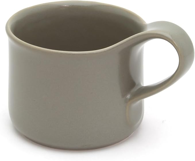 ZERO JAPAN Bee House Ceramic Cappuccino Mug - Microwave & Dishwasher Friendly, Ceramic Coffee Mugs with Handle - Cups for Tea, Espresso, Latte & Hot Drinks - Silky Gray (5.4 oz)